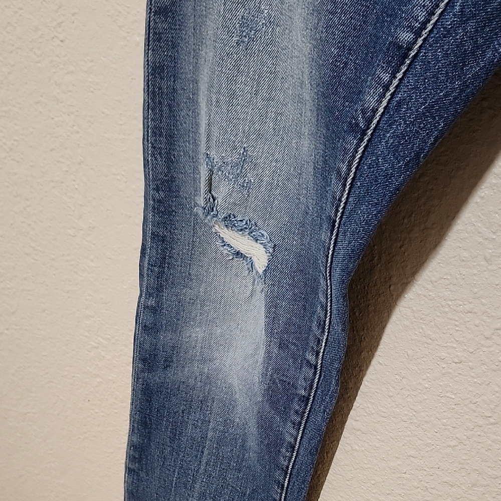Pilcro and the Letterpress Red and Blue Skinny Jeans - Picture 7 of 16